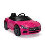 ZUN Maserati Ghibli-licensed 12V Kids Ride on Car with Remote Control, Music and Lights, Pink W2181P149195