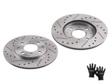Front Brake Rotors Set fit for Honda Civic 1990-2000/Civic Del Sol 1993-1997 S31029 68493913