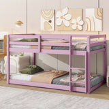 Solid Wooden , Solid Rubber Wooden Twin over Twin Loft Bed with Ladder ,Upper and Bottom Bed W504P208048