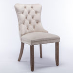 ZUN Modern, High-end Tufted Solid Wood Contemporary Velvet Upholstered Dining Chair with Wood Legs 28715564