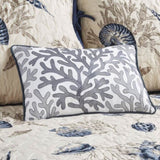 6 Piece Reversible Printed Microfiber Daybed Cover Set Blue Daybed B03597493