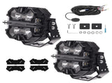 Pair Off Road LED Light Pods 5" 212W Spot Side Shooter RGB DRL White Amber 12V 33082385