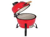 13in Round Ceramic Charcoal Grill Orange 27583157