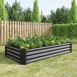 ZUN Raised Garden Bed Outdoor, 6×3×1ft , Metal Raised Rectangle Planter Beds for Plants, Vegetables, and 48218815