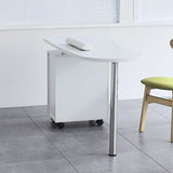Manicure Nail Table with Drawer White 54161146