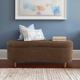 Boucle Flip Top Storage Bench B035P262674