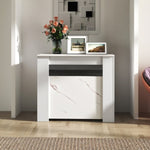 ZUN Multifunctional extendable console table W331P250559