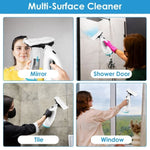 ZUN 4 In 1 Cordless Window Vacuum Cleaner Rechargeable Glass Tile Mirror Cleaning Tool with Dual Water 75959779