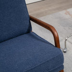 ZUN 25.2"W Modern Rocking Chair Accent Lounge Armchair Comfy Boucle Upholstered High Back Wooden Rocker W1298137122