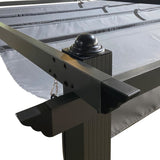 Replacement Top Fabric for 10x10 Ft Outdoor Patio Retractable Pergola Sunshelter Pergola W41972289