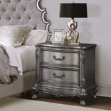 Antique Platinum 2-drawer Nightstand B062P181341