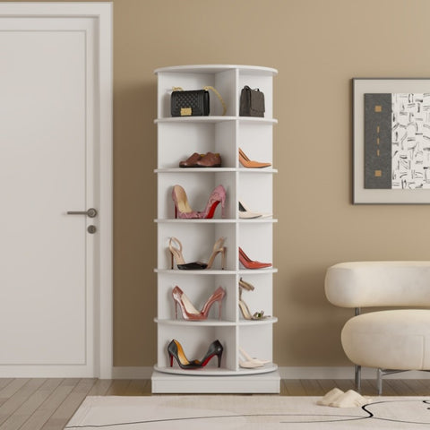 ZUN 360 Rotating shoe cabinet 6 layers W1320140916