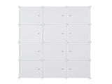 12 Cube Organizer Stackable Plastic Cube Storage Shelves Design Multifunctional Modular Closet 88526165