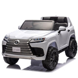 ZUN Licensed LEXUS LX600 24V Two-seater XXL Kids Ride On Car W/Parents Control,Seat width 20 W1396P190407