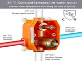 Shower System Shower Faucet Combo Set Wall Mounted with 12" Rainfall Shower Head and handheld shower 87609196