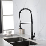 Kitchen Faucets Commercial Solid Brass Single Handle Single Lever Pull Down Sprayer SpringKitchen 44507686