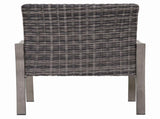 2PC Outdoor Dining Chair, Hand -painted frame, water washed cotton Seat for Garden, Backyard, W3990P436954