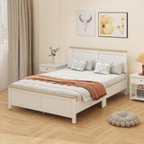 Queen Platform Bed Frame with Headboard and Footboard 95525533