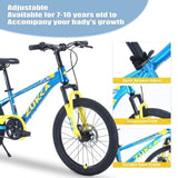 ZUN ZUKKA Mountain Bike,20 Inch MTB for Boys and Girls Age 7-10 Years,Multiple Colors W1019P145185