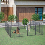 ZUN Dog Playpen Outdoor, 16 Panels Dog Pen 40" Height Dog Fence Exercise Pen with Doors for W1422112801