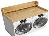 Washer Dryer Countertop with Non-slip Pads, Laundry Wood Shelf Topper with Edge, 54" Width x 27.5" W2641P309103