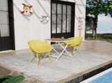 Holiday - 2-Pack Modern Lounge Chairs Indoor/Outdoor All-Weather PP Plastic, Lightweight for W3450P323313