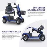 S500-BLUE Heavy Duty Mobility Scooter W429P151651