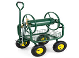 Heavy Duty Garden Hose Reel Cart with 10" Pneumatic Wheels, Large Capacity Hose Winder with Storage 87003400