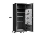 Gun Safes For Home Rifle And Pistols, Fingerprint Electronic Safe With Quick Access, Detachable 91140289