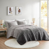 Twin/Twin XL Ombre Shaggy Long Fur Comforter Mini Set B03595981