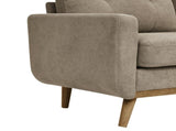 67.7" Wide Mid-Century Modern Upholstered Tufted Loveseat Sofa With Wooden Legs 80878147