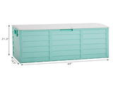 75gal 280L Outdoor Garden Plastic Storage Deck Box Chest Tools Cushions Toys Lockable Seat 33688203
