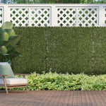 ZUN Artificial Grass Wall Panel Backdrop, 12 20" x 20" Boxwood UV Protection Privacy Coverage Panels for W2225142620