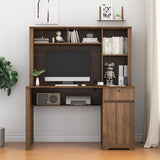 Computer Desk with Hutch & Bookshelf,Wood Executive Desk Teens Student Desk Writing Laptop Home W1321P271464