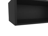 Wenge Rock Wall Cabinet with Open Storage B062P492872