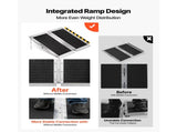 Portable Folding Wheelchair Ramp, 2FT, Non-Slip Aluminum Handicap Ramp with 800 lbs Capacity, 84430129