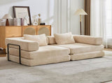Compression Sofa,Convertible Floor Sofa Bed with Fixed-Shape Frame, Loveseats Boneless Modular 16877438
