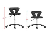 Swivel & Adjustable Height Indoor Stool, Black 69150078