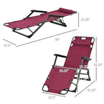 ZUN Folding Lounge Chairs / beach chair （Prohibited by WalMart） 29245345