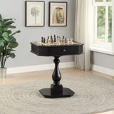 Black Game Table with 2 Drawer B062P189142