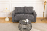 55"3 Fold Sofa,Convertible Futon Couch sleeper sofabed,Velvet linen fabric ,Perfect for Small W2791P306820