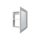 White Medicine Cabinet with Included Mirror B062P252174