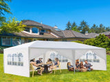 10'x20' Outdoor Party Tent with 6 Removable Sidewalls, Waterproof Canopy Patio Wedding Gazebo, White 40291651