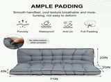 Outdoor Swing Cushions 70 Inch, Waterproof 4" Thick Porch Swing Cushion Replacement with Backrest 35948211