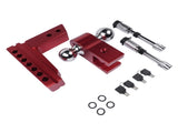 Adjustable Red Trailer Hitch Fits 2" Receiver 6" Drop Solid Tube Hitch 12500 LBS 16289842