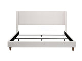 Hayden Upholstered Wingback Bed Size King / Tall 54" Headboard Upholstered King Bed / Without Wooden B083P245049
