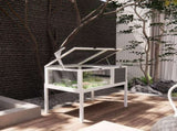 Reptile Habitat Tortoise House with Lamp Holder, Large Observation Window, Waterproof Tray, 64929180