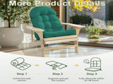 Adirondack Chair Cushion, Rocking Chair Cushion 44x19.4x4 inch, High Weather Resistant Tufted 82722782