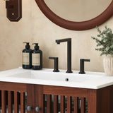 30" Vintage Bathroom Vanity with Ceramic Sink, Modern Bathroom Vanity Cabinet with 2 Soft-Close N817P245324B