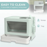 ZUN Fully Enclosed Cat Litter Box/Cat Litter Box 09412178